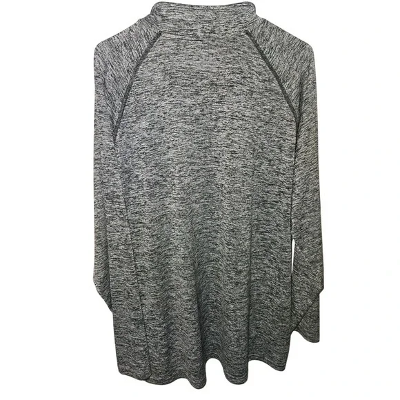 Under Armour Men's 2XL Loose Fit Quarter Zip Long Sleeve Athletic Pullover Gray - Picture 3 of 3